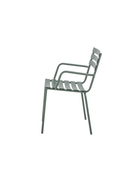 Silla de Comedor MONSI, Verde, Metal Galvanizado - Bloomingville