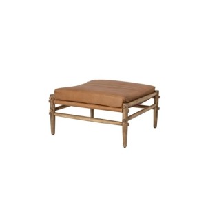 Taburete AYSIA, Piel / Natural - Bloomingville