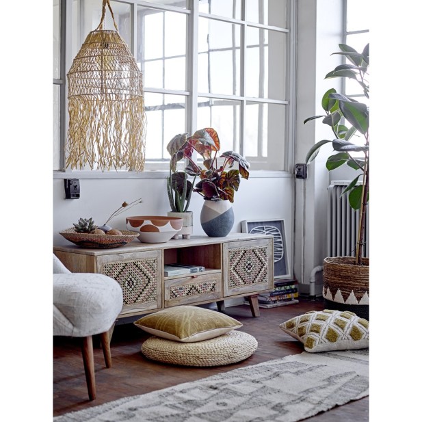 Alfombra DELARA, Verde, Lana -...