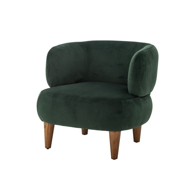 Sillón RUPERTA, Verde, Poliéster -...