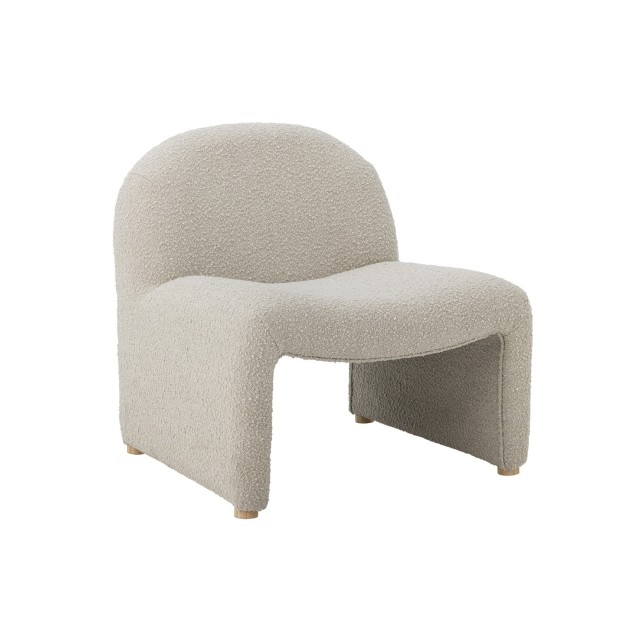 Sillón NEEL, Poliéster / Natural -...