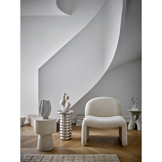 Sillón NEEL, Poliéster / Natural -...