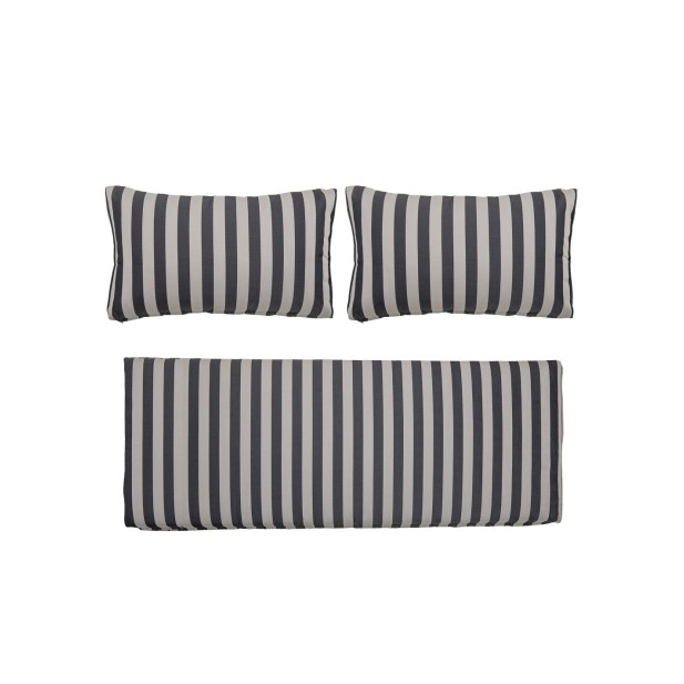 Funda de Cojín MUNDO, Negro, Poliéster - Bloomingville