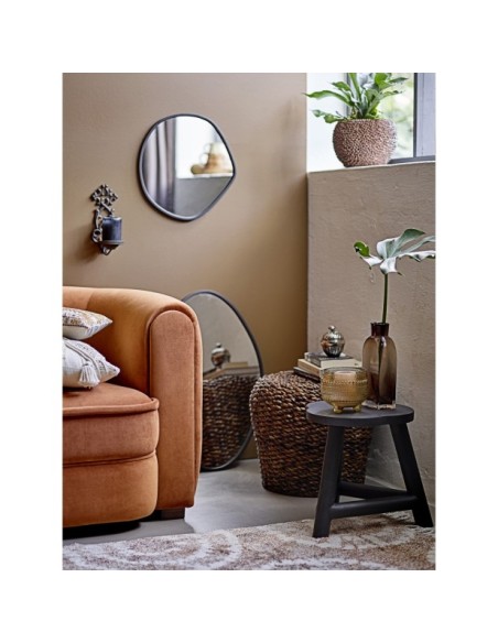 Espejode Pared FAUN, Negro, Hierro - Bloomingville