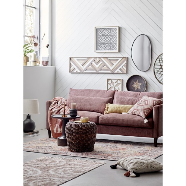 Espejode Pared FAUN, Negro, Hierro -...