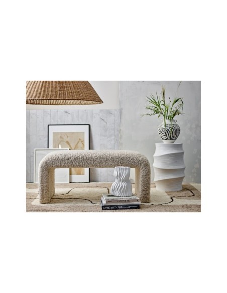 Banco BOBBIE, Poliéster Natural - Bloomingville