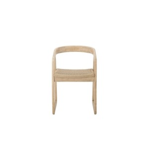 Silla de Comedor SERRONE, Madera de Caucho Natural -...