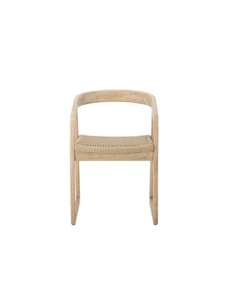 Silla de Comedor SERRONE, Madera de Caucho Natural - Bloomingville