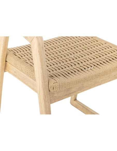 Silla de Comedor SERRONE, Madera de Caucho Natural - Bloomingville
