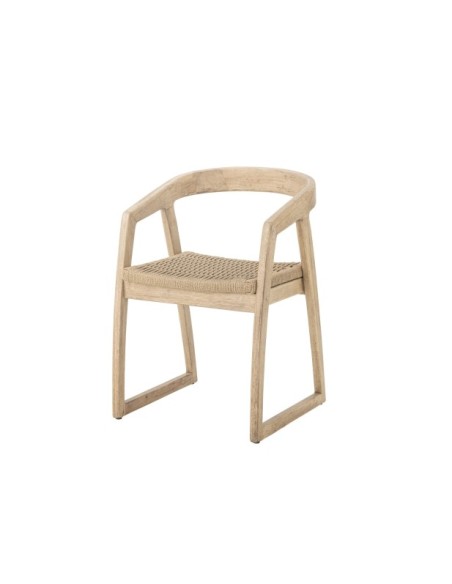 Silla de Comedor SERRONE, Madera de Caucho Natural - Bloomingville