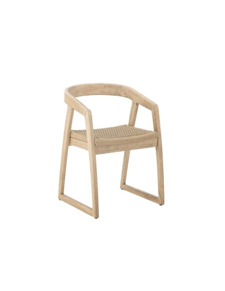 Silla de Comedor SERRONE, Madera de Caucho Natural - Bloomingville