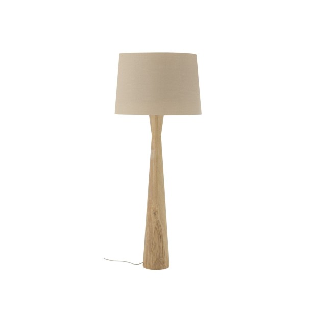 Lámpara de Pie LEONOR, Madera de Caucho Natural - Bloomingville