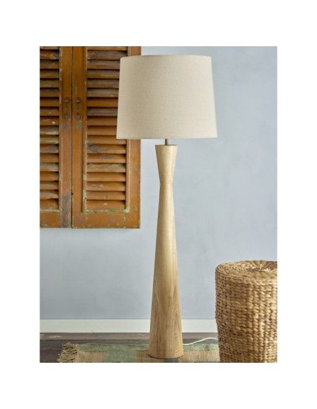 Lámpara de Pie LEONOR, Madera de Caucho Natural - Bloomingville
