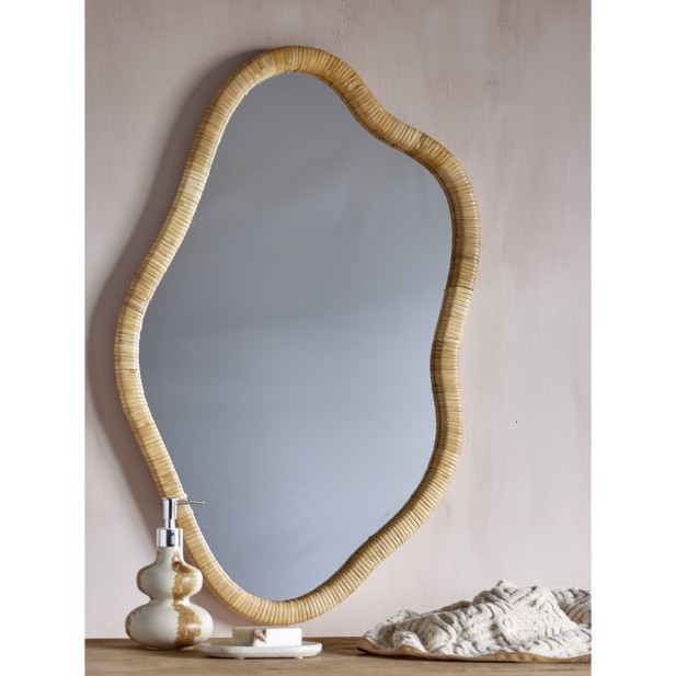 Espejo de Pared ASHLIE, Ratán Natural...