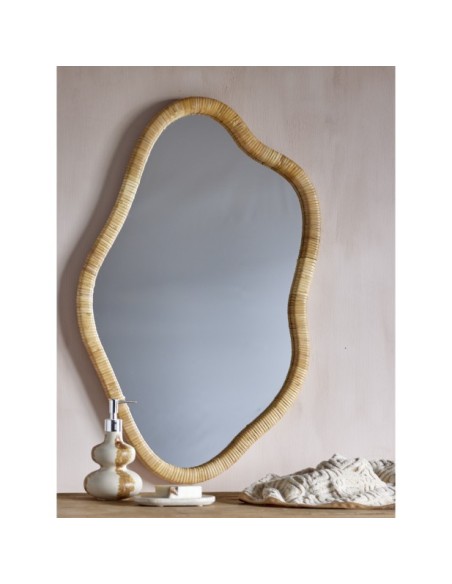 Espejo de Pared ASHLIE, Ratán Natural - Bloomingville