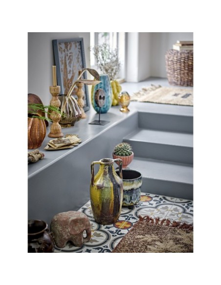 Jarrón Decorativo WILDER, Amarillo, Terracota - Bloomingville