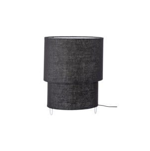 Lámpara de Mesa ZALT, Negro, Lino - Bloomingville