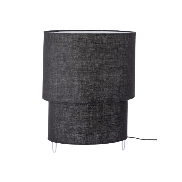 Lámpara de Mesa ZALT, Negro, Lino - Bloomingville