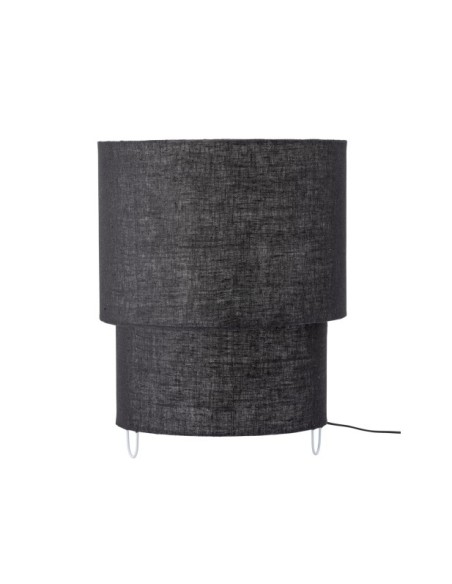 Lámpara de Mesa ZALT, Negro, Lino - Bloomingville