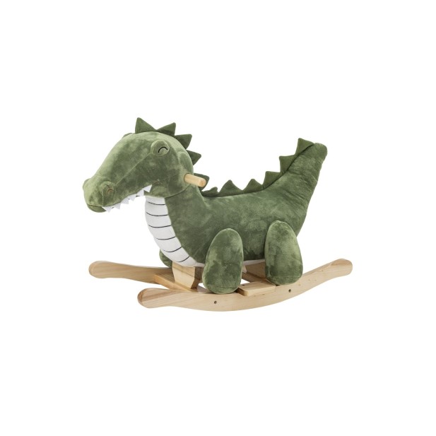 Juguete Mecedora Crocodilo ARNIE, Verde, Poliéster - Bloomingville