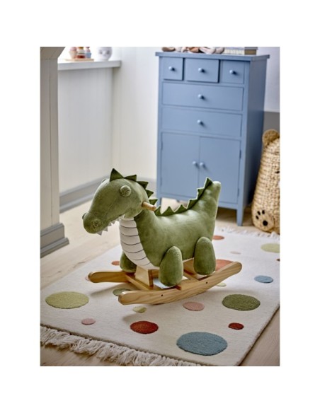 Juguete Mecedora Crocodilo ARNIE, Verde, Poliéster - Bloomingville