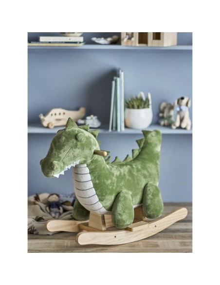 Juguete Mecedora Crocodilo ARNIE, Verde, Poliéster - Bloomingville