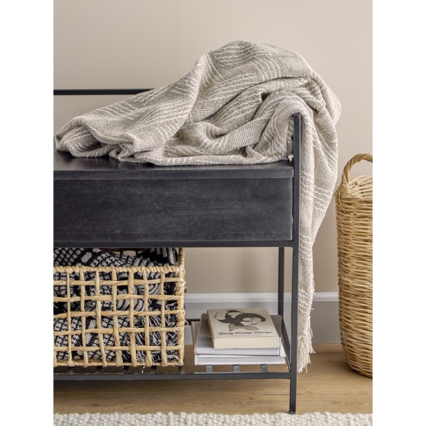 Banco ABELONE, Negro, Fsc 100%® Mango...