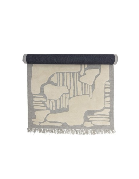 Alfombra NAPOLI, Gris, Lana - Bloomingville