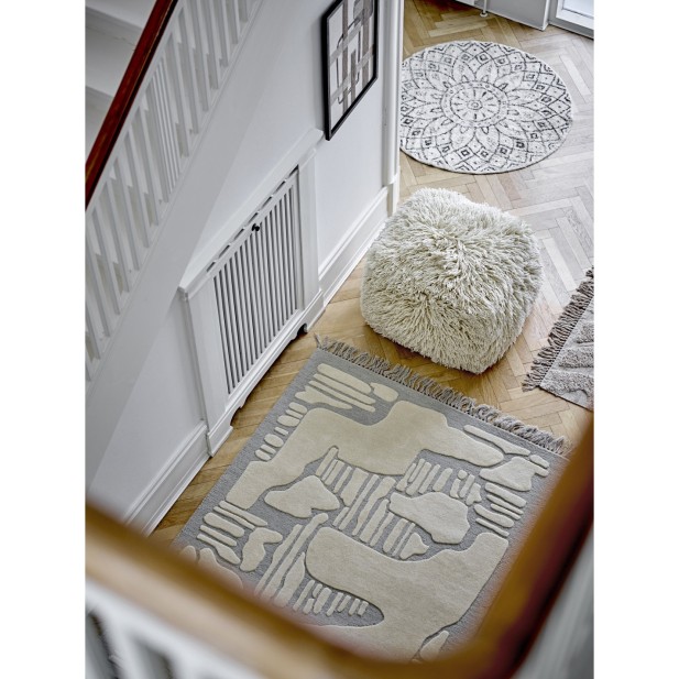 Alfombra NAPOLI, Gris, Lana -...