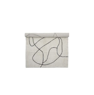 Alfombra VIGA, Blanco, Algodón - Bloomingville