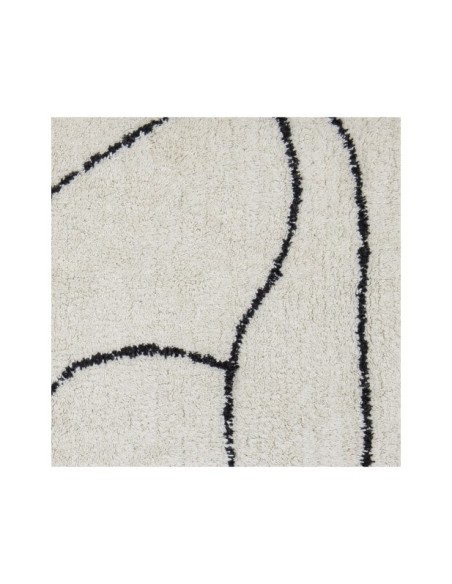 Alfombra VIGA, Blanco, Algodón - Bloomingville