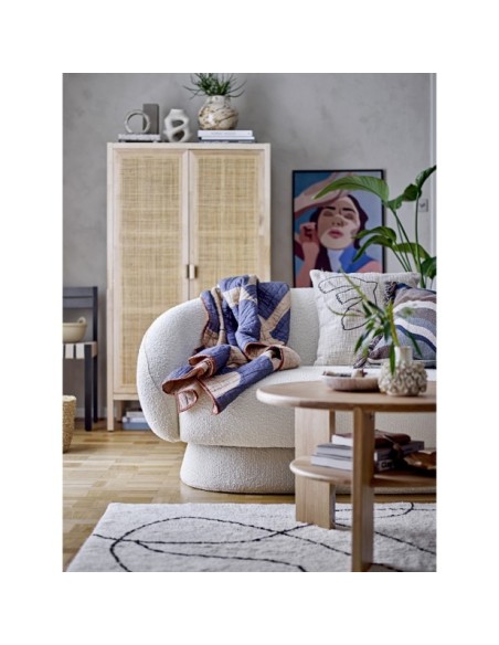 Alfombra VIGA, Blanco, Algodón - Bloomingville