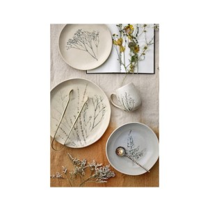 Set 4 Platos Hondos BEA, Gres Natural - Bloomingville 2