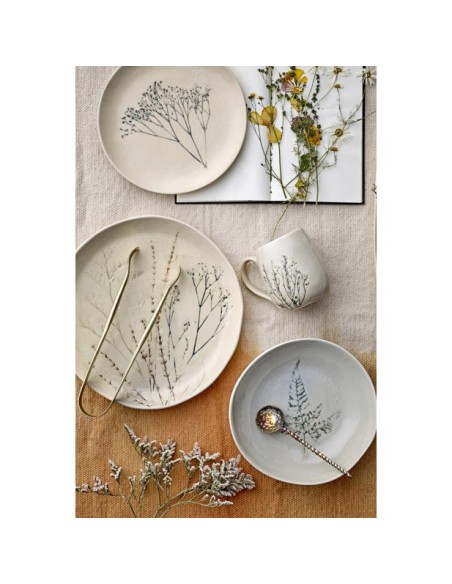 Set 4 Platos Hondos BEA, Gres Natural - Bloomingville