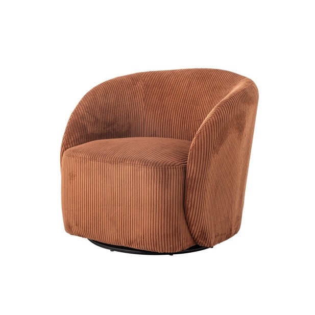 Sillón PRADI, Naranja, Poliéster -...