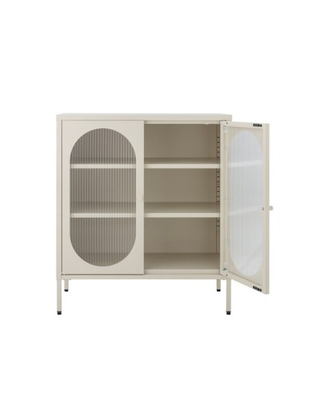 Aparador Vitrina SALVO, Metal / Natural - Bloomingville
