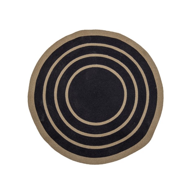 Alfombra LUNE, Negro, Algas Marinas - Bloomingville