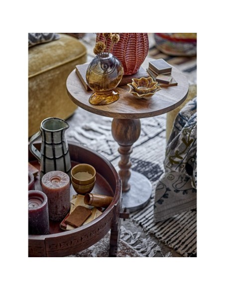 Taburete PALOMA , Marrón, Mango - Bloomingville