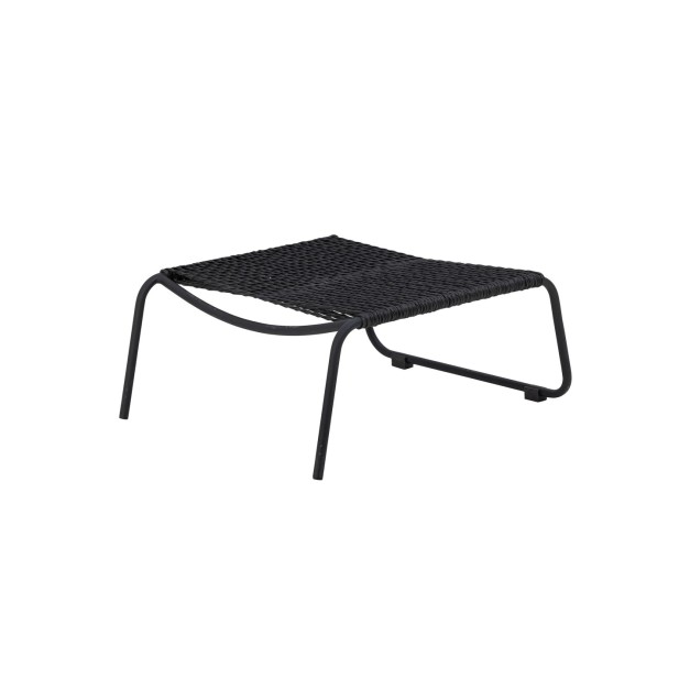 Tumbona con Taburete BOEL, Negro,... Tumbona con Taburete BOEL, Negro,...