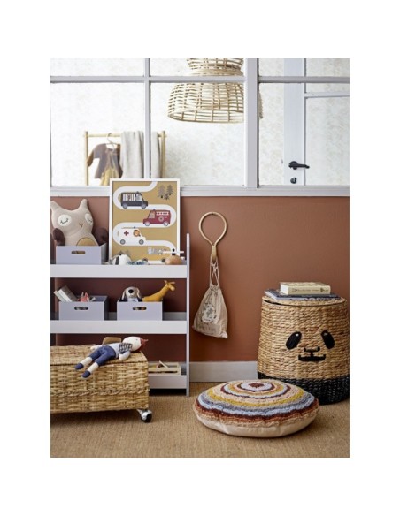 Cesta con Tapa YOUL, Jacinto de Agua Natural - Bloomingville