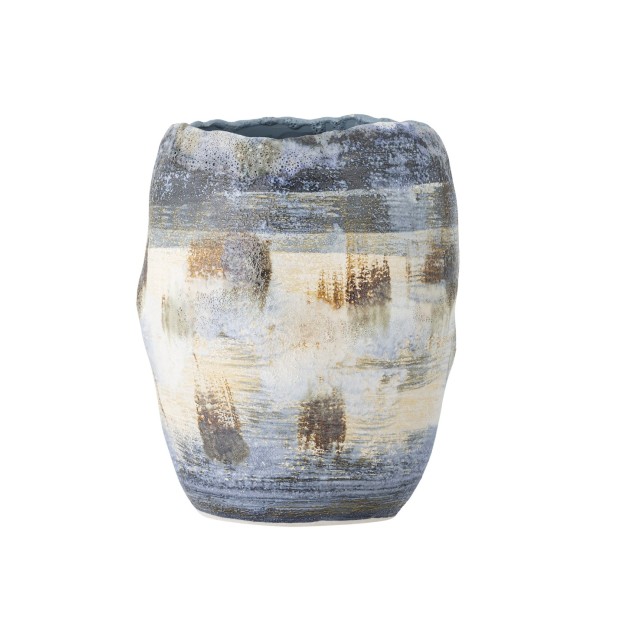 Jarrón NIENNA, Azul, Gres -...