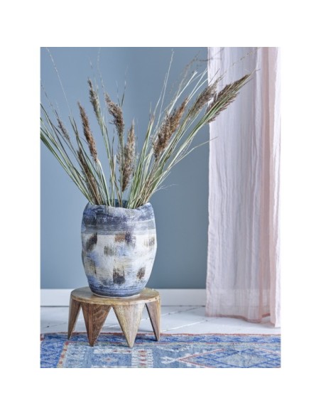 Jarrón NIENNA, Azul, Gres - Bloomingville