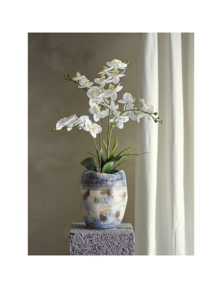 Jarrón NIENNA, Azul, Gres - Bloomingville