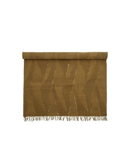 Alfombra ZOLA, Marrón, Lana - Bloomingville