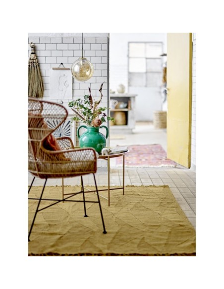 Alfombra ZOLA, Marrón, Lana - Bloomingville