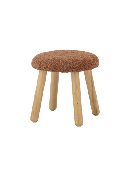 Taburete AKSEL, Marrón, Poliéster - Bloomingville