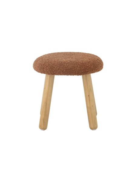 Taburete AKSEL, Marrón, Poliéster - Bloomingville