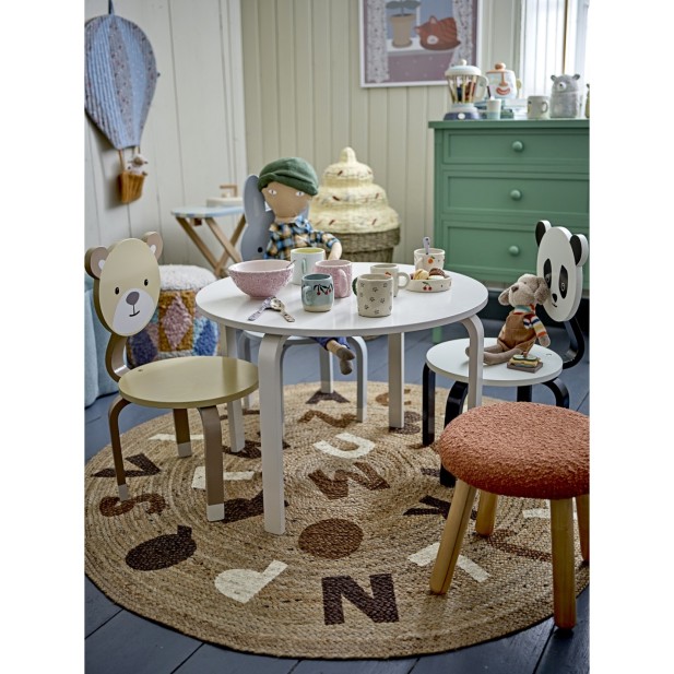 Taburete AKSEL, Marrón, Poliéster -...