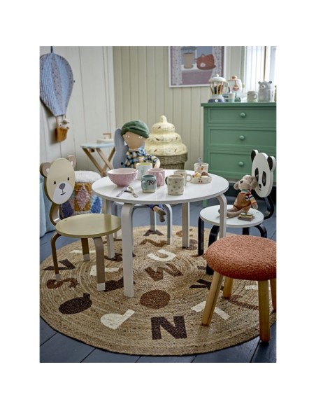 Taburete AKSEL, Marrón, Poliéster - Bloomingville