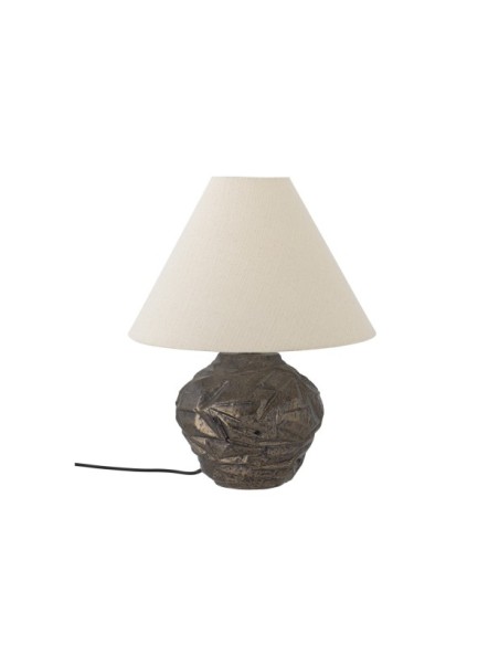 Lámpara de MesaCAROLLA, Marrón, Gres - Bloomingville